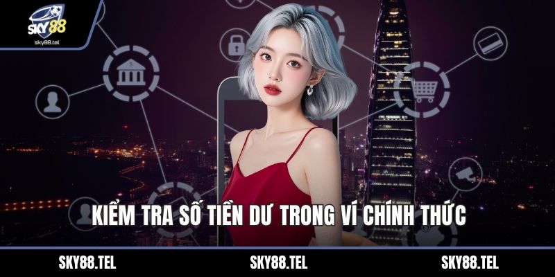 Kiểm tra số tiền dư trong ví chính thức